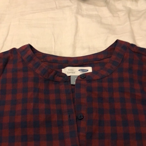 Old Navy Checkered Long Sleeve Tunic Size Extra Small - Picture 4 of 7
